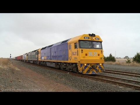 7902V Pacific National Container Train From Mildura (20/3/2019) - PoathTV Australian Railways