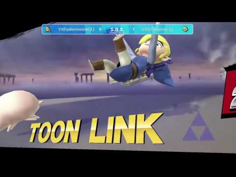 SOS9 Grand Finals  - V3|El Conusmer (Toon Link) vs V3|Funkermonster (Corrin/Greninja)