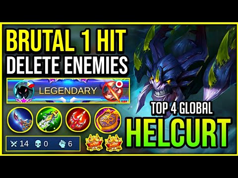 1 HIT DELETE ENEMIES | HELCURT BEST BUILD 2020 | Top 4 Global Helcurt - Mobile Legends