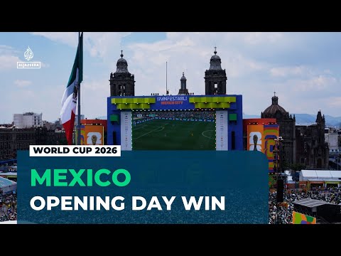 Mexico start with a win: Co-hosts beat South Africa 2-0