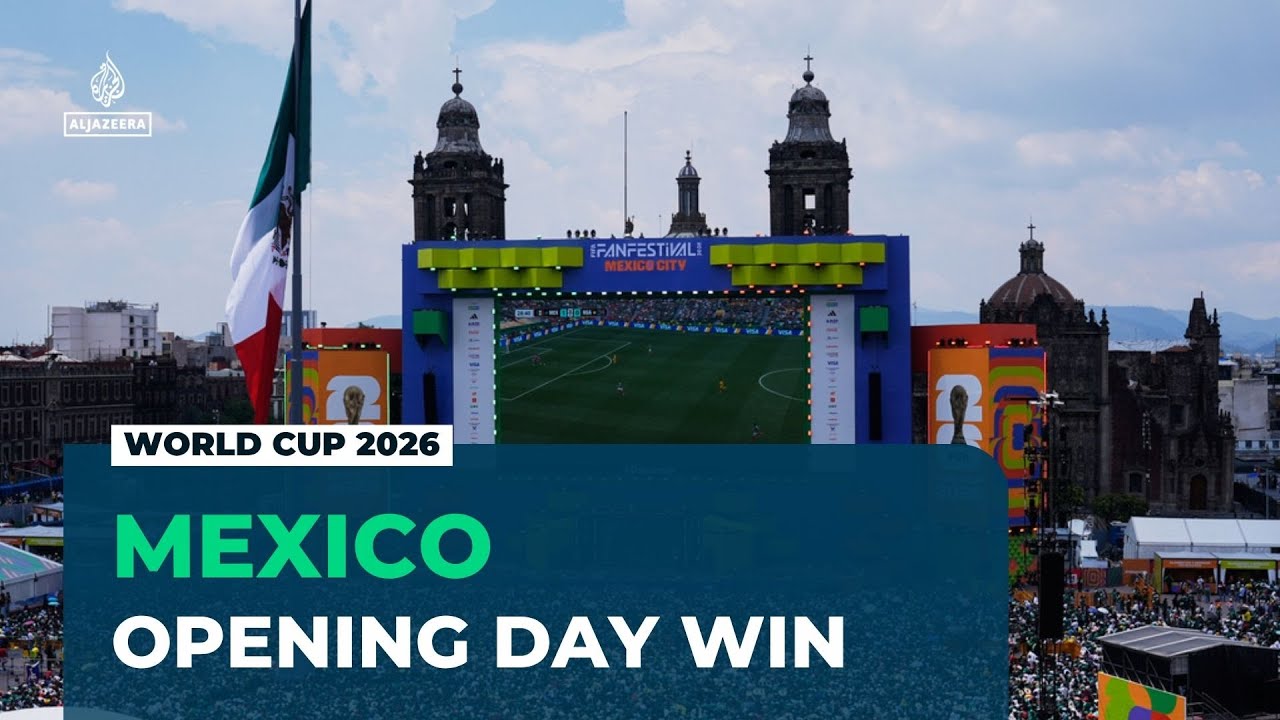 Mexico start with a win: Co-hosts beat South Africa 2-0