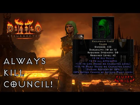 Diablo 2 Resurrected - Our First Shako Drop! Always Kill Council!!