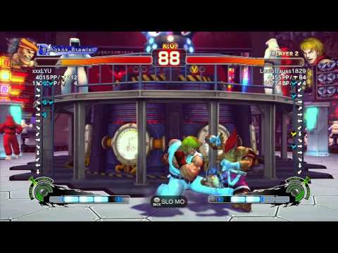 SSF4 AE: xxxLYU (Adon) vs LeviStrauss1829 (Ken) - Ranked Match (720p HD)