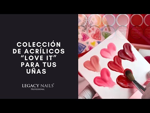 Lleva los acrílicos más brillantes y sedosos para celebrar San Valentín. 🌹 │ LEGACY NAILS
