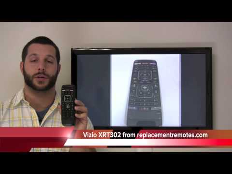 Vizio XRT302 Smart TV Remote Control with Apps & M-GO PN: XRT302 - ReplacementRemotes.com