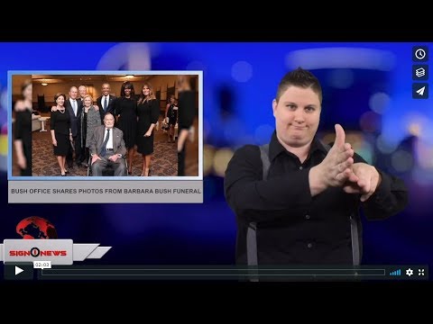Bush office shares photos from Barbara Bush funeral (ASL - 4.21.18)