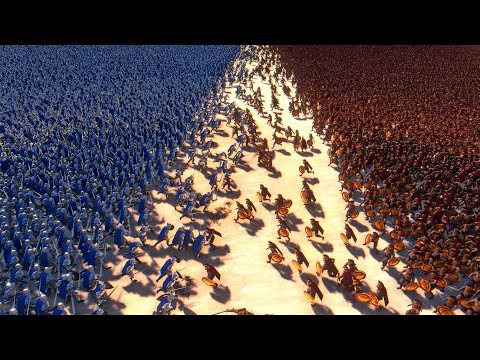 30,000 Spartans vs 30,000 Heavy Knights | Ultimate Epic Battle Simulator