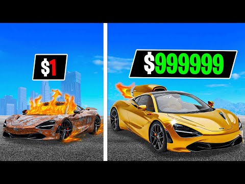 $1 to $1,000,000 McLaren in GTA!
