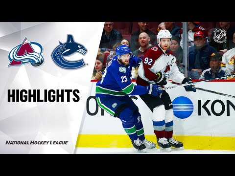 NHLハイライト｜アバランチ＠カナックス 03/06/20 (NHL Highlights | Avalanche @ Canucks 03/06/20)