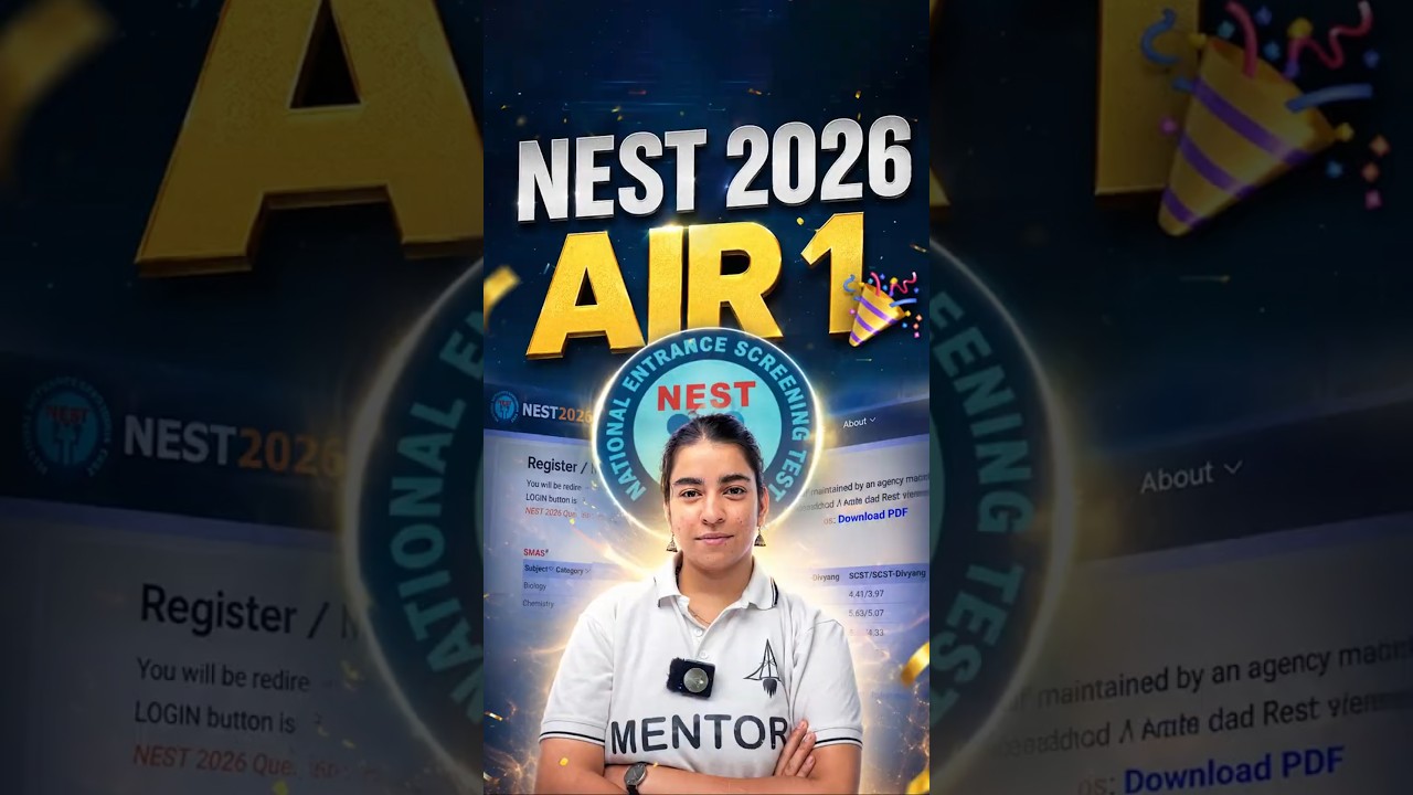 AIR 1 in NEST 2026 from SciAstra! Results Out Now