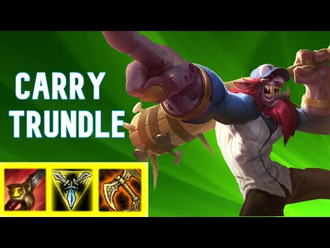 HYPER CARRY TRUNDLE NEW BUILD! Full Gameplay | League of Legends