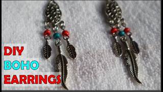 BOHO Earrings Tutorial for Beginners, Easy DIY Handmade Jewelry