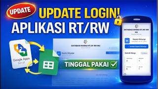 Download lagu UPDATE FINAL! Aplikasi Data RT/RW   LOGIN | Tinggal Pakai (Tanpa Ngoding) | Apps Script mp3