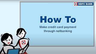 How To Pay your Credit Card Bill through NetBanking | HDFC Bank