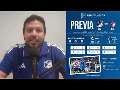 #LaPrevia MILLONARIOS vs Junior (Opening 2026)