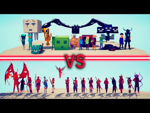 ARCHERS Team vs MINECRAFT Team - Totally Accurate Battle Simulator TABS
