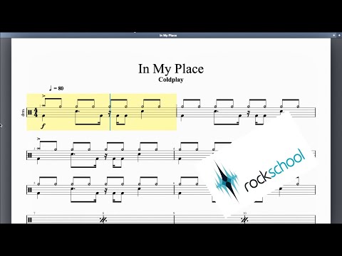In My Place Rockschool Grade 4 Drums