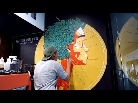 New coffee shop mural and video! – Callum Warren
