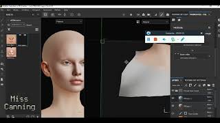 Lelutka Evox NEW Substance Painter Developer's Kit - Arranging the Tiles For Painting Along the UVS