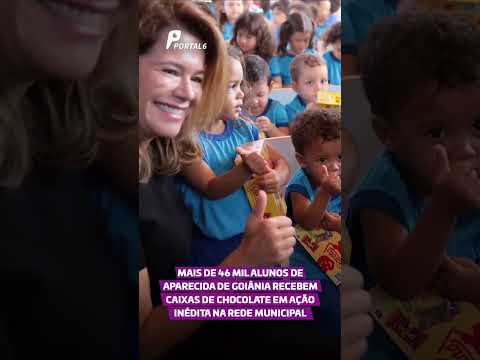 Mais de 46 mil alunos de Aparecida de Goiânia recebem caixas de chocolate em ação inédita