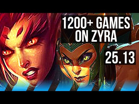ZYRA vs CASSIOPEIA (MID) | Legendary, 13/3/12, 1200+ games | KR Master | 25.13