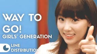 Girls&#39; Generation - Way to Go! | Line Distribution