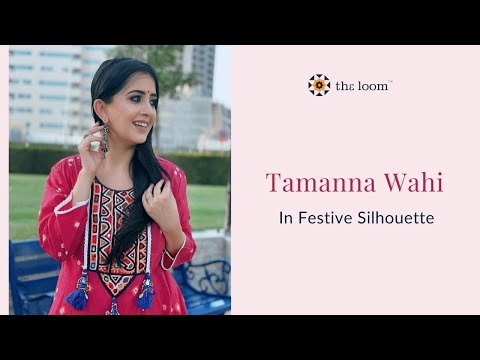 MAKING IMPACT IN FESTIVE SILLHOUTES  || THE LOOM X TAMANNA WAHI|| FT. TAMANNA WAHI #Shorts