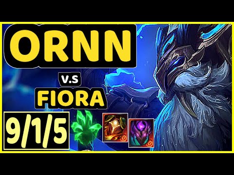 DHOKLA (ORNN) vs FIORA - 9/1/5 KDA TOP GAMEPLAY - NA Ranked GRANDMASTER