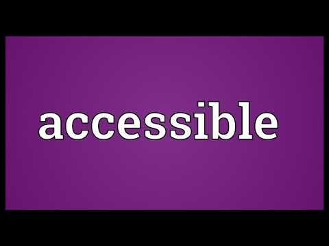 Accessible Meaning