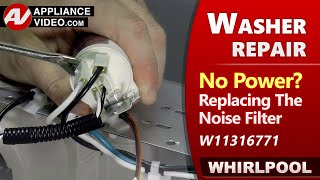 Washer: Noise Filter Error Issues, No Power - Diagnostic & Repair by Factory Technician