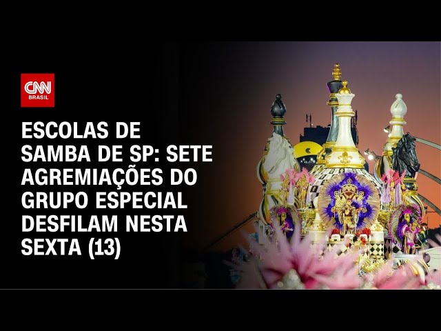 Carnaval 2026: Desfiles das escolas de samba de SP começam nesta sexta-feira (13) | CNN PRIME TIME