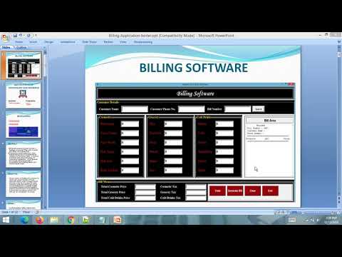 PPT - Billing Application Project PPT || Python Tkinter