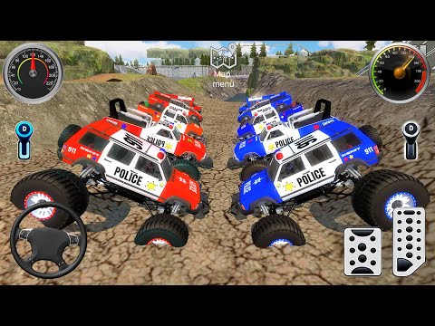 Juegos De Carros - Police Monster Truck Impossible Driver #5 - Car Extreme Stunts Android Gameplay