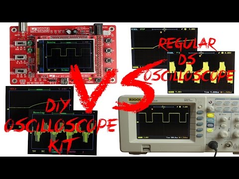 DIY Oscilloscope Kit (20$) VS Regular DS Oscilloscope (400$) Video