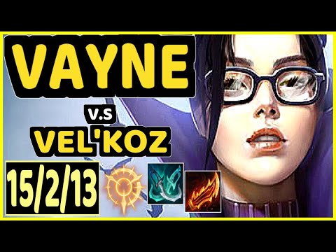 THEFOXZ (VAYNE) vs VEL'KOZ - 15/2/13 KDA BOTTOM ADC GAMEPLAY - BR Ranked MASTER