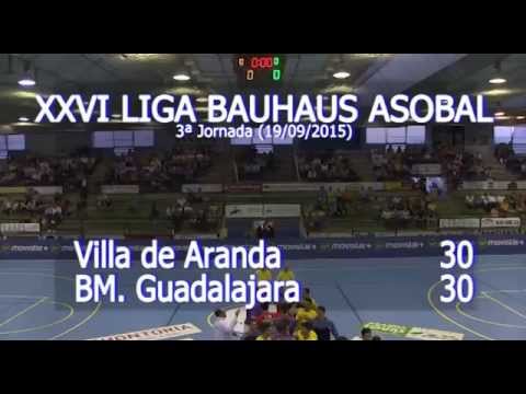 LIGA BAUHAUS ASOBAL J03 Villa de Aranda - BM. Guadalajara 30 - 30