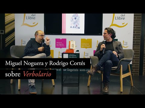 Rodrigo Cortés presenta VERBOLARIO en una conversación con Miguel Noguera