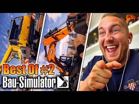 Best Of Construction Simulator 22 #2 - Fliegende Baumaschinen, Fails und Lachflash -Bau Simulator 22