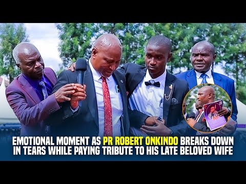 EMOTIONAL MOMENT AS PR. OKINDO BREAKS DOWN IN TEARS WHILE PAYING TRIBUTE OF HIS LOVELY WIFE!