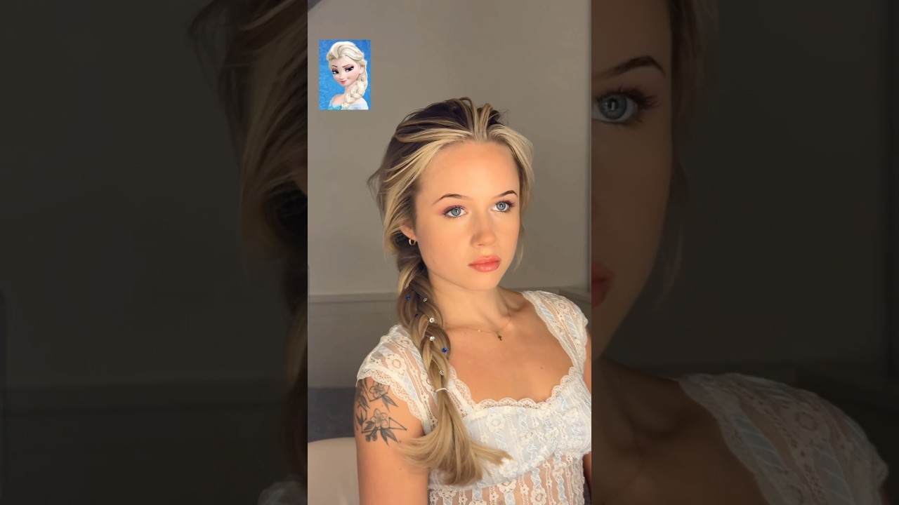 Elsa hairstyle! #elsa #frozen #frozen2 #disneystyle #hairstyle #hairtutorial #halloweencostume #hair