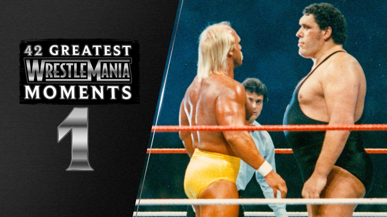 Hulk Hogan body slams Andre the Giant | WrestleMania III: 42 Greatest WrestleMania Moments
