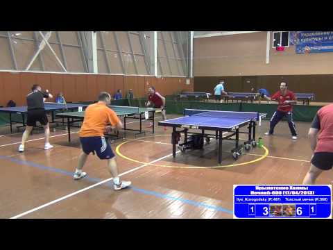 Ilya KOROGODSKIY vs Dmitriy RAZINKOV Moscow, Krylatsky Hills, Night League-600 Table Tennis