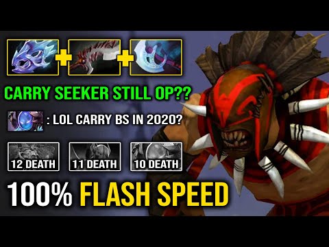 WTF Bloodseeker Carry Still Viable?? Flash Speed Bloodrage 100% Outrun Anyone on Map Vs 9K Enemies