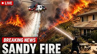 🔴 BREAKING: HOME ENGULFED IN FLAMES! Sandy Fire Threatens Homes in Simi Valley | Evacuations Ordered
