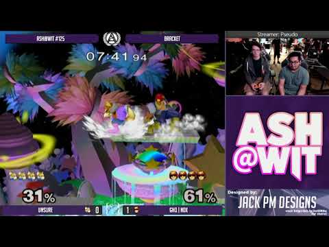 Unsure (Fox) vs GHQ | Nox (Captain Falcon) - ASH@WIT #125 Melee Bracket