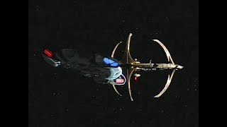 U.S.S. Defiant Leaves DS9 and Goes to Warp