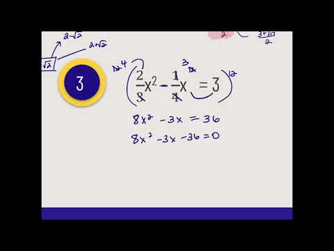 10.1 -1.4c Quadratic Formula