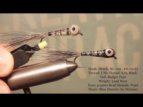 Tying "Easy Alevin Baitfish Minnow" for Small Streams (Lures/Streamers) by BK