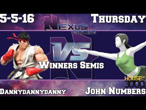 Ho3K John Numbers (WiiFit Trainer) vs Dannydannydanny (Ryu) Winners Semis 5-05-16