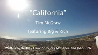 “California” - Tim McGraw Lyric Video - Flight from Oceanside to KONT Ontario (Runway 8 Right)